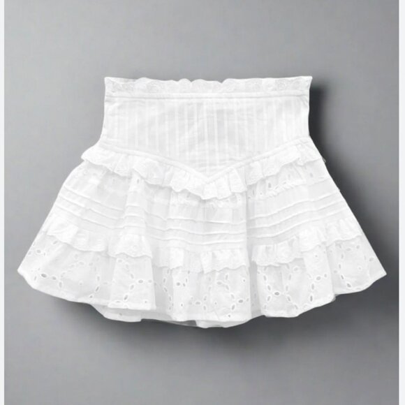 NWT KatiejNYC Girls White Willow Skirt Size Large (12) - Picture 1 of 2